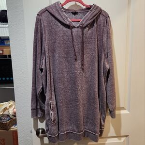 Distressed Purple Hoodie
